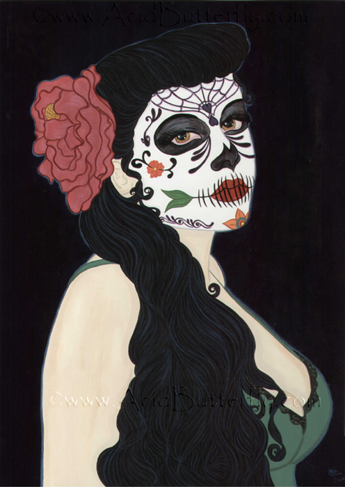 Sugar Skull Pinup